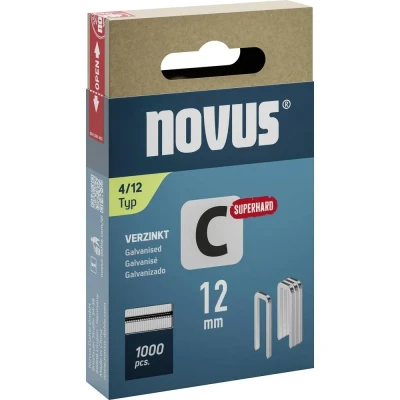 Immagine di Novus Tools 042 0800 Graffette a dorso stretto tipo 4 1000 pz. Dimensioni (L x L A) 12 6.1 mm