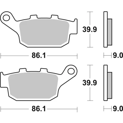 Immagine di TRW Organic Allround MCB841 Kit pastiglie freno