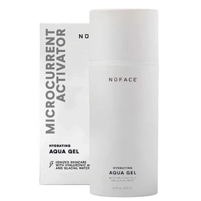 Immagine di NUFACE Aqua Gel Attivatore Microcorrente Viso 97,6 ml Conduttore Idratante con Acido Ialuronico Completa la tua routine di Skin Care Donna Tecnologia IonPlex