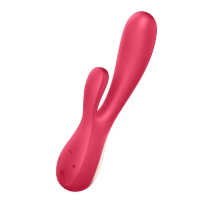 Immagine di Mono Flex Rosso Vibratore Rabbit Connesso Satisfyer