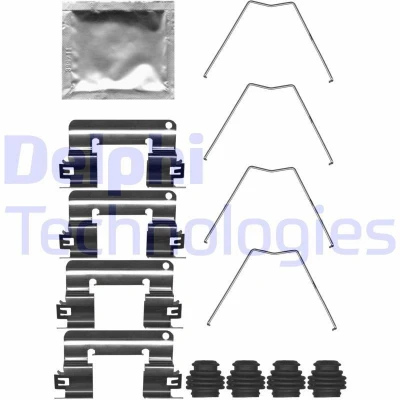 Immagine di DELPHI LX0713 Kit accessori, Pastiglia freno HYUNDAI: i30 III Station Wagon