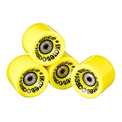 Immagine di Ruote Morbide Cruiser Ridge 59 mm 78A Pu W Abec 7 Cuscinetti Set di 4 Pezzi, Giallo