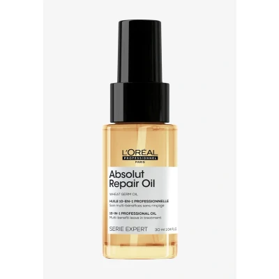 Immagine di L&#039;Oréal Professionnel Paris Olio per Capelli Luminosi, Termoprotettore, Anti Crespo, Trattamento Secchi, Absolut Repair 10 in 1 Multiuso, Mini Size da Viaggio, 30 ml
