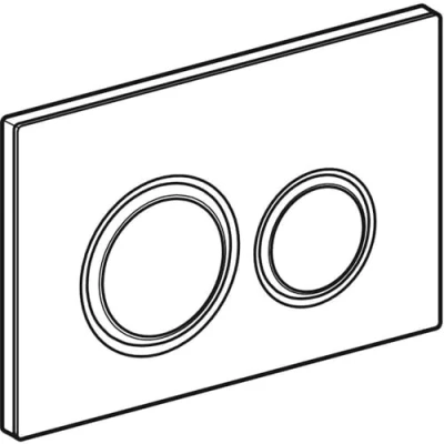 Immagine di Geberit 115884001 Placca di Comando, Cromo/Personalizzabile, Klein