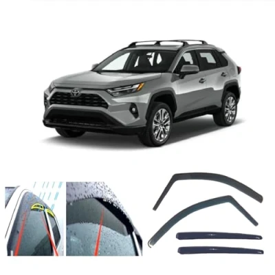 Immagine di AC WOW 4 deflettori antipioggia per Toyota RAV4 (XA50) 2018 2019 2020 2021 2022 2023 2024 tipo a canale