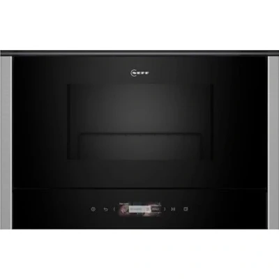 Immagine di NEFF NR4GR31N1 microonde da incasso N70, forno a integrato con grill, 40 x 60 cm, display TFT Full Touch, programmi automatici, Easy Clean, illuminazione interna LED, in acciaio inox