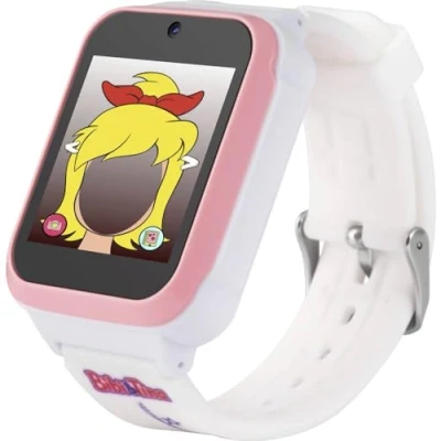Immagine di Technaxx orologio Smart per bambini con filtri personalizzati Bibi e Tina, calcolatrice, sveglia, giochi, registratore funzione di conteggio dei passi Display alta qualità Età 4 10 (rosa)