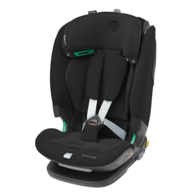 Immagine di Maxi Cosi Titan Pro² i Size, Seggiolino auto per bambini, 15 Mesi 12 Anni (76 150 cm), ClimaFlow, Cinture easy in, Cuscini di sicurezza AirProtect, G CELL, Reclinabile 4 posizioni, Authentic Black