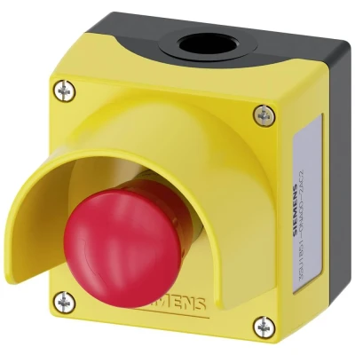 Immagine di Siemens 3SU1851 0NA00 2AC2 Custodia con collare di protezione (L x L A) 89.4 85 112.5 mm Giallo 1 pz.