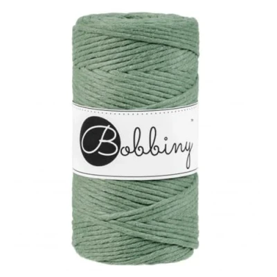 Immagine di Bobbiny Filato macramè, 3 mm, 100 m, colore eucalyptus green