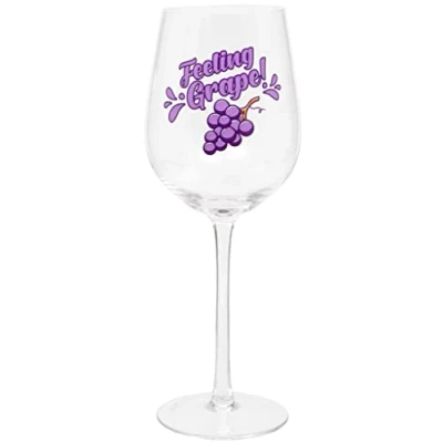Immagine di Bicchiere da vino umoristico &#039;Feeling Grape&#039;, 420 ml