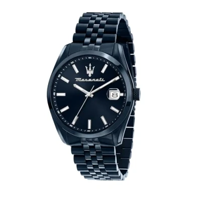 Immagine di Maserati Orologio Uomo, Tempo, Data, Analogico, Cassa 43 mm, Collezione Attrazione, Regalo Uomo R8853151016