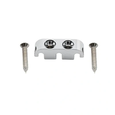 Immagine di Musiclily Pro 25mm Abbassacorde Basso in Ottone String Guide per Elettrico 5 Corde, Cromato
