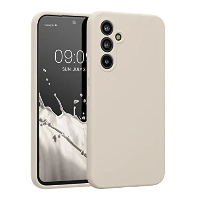 Immagine di kwmobile Custodia Compatibile con Samsung Galaxy A54 5G Cover Back Case per Smartphone in Silicone TPU Protezione Gommata Crema Matt