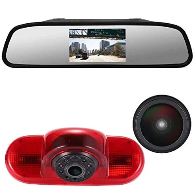 Immagine di Luce Freno Telecamera Posteriori Retromarcia Fotocamera con 4,3&#039;&#039; LCD Specchietto Retrovisore Sostituzione per Opel Vivaro surf Concept/life 2017/Combo/Vauxhall/Renault Trafic/FIAT Talento/Primastar