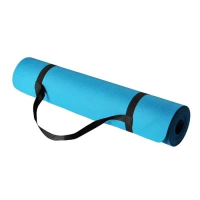 Immagine di Amazon Basics Tappetino per fitness e yoga con tracolla, in TPE spesso 0.6 cm, Acqua