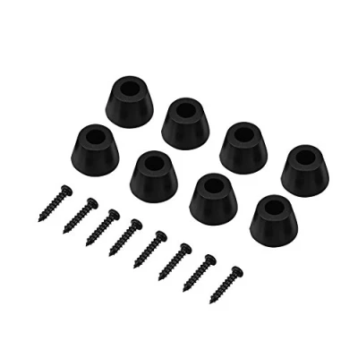 Immagine di VBESTLIFE 8 Pezzi Altoparlante Punte Spikes Subwoofer Speaker Rubber Feet Anti Vibration Base Pad in Gomma da 30x20mm con Vibrazione Amplificatore per Casse Acustiche Viti