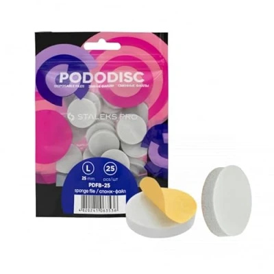 Immagine di STALEKS PRO Ricambio lucidatore buffer pododisco dischi lucidanti pedicure 25 pezzi (L: mm)