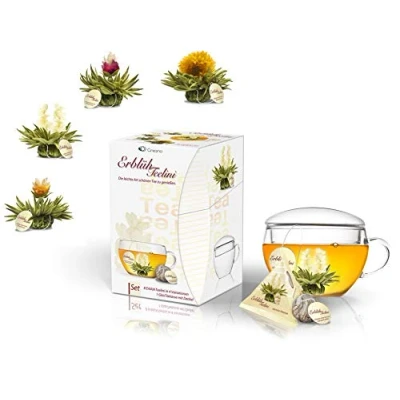 Immagine di Creano Fiori di Tè Tèlini Set regalo con Tazza e 8 in un formato bianco
