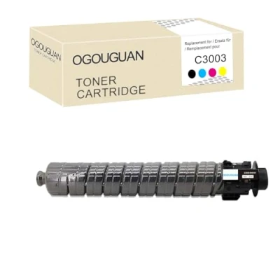Immagine di OGOUGUAN Cartuccia toner compatibile Aficio MP C3003 C3003SP C3503 C3503SP C3004 C3004SP C3504 C3504SP Sostituzione per Ricoh (1 nero)