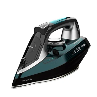 Immagine di Cecotec Ferro Da Stiro a Vapore Fast&amp;Furious 5060 Ultra. 3200 W, Spegnimento Automatico, Continuo 70 G/M, Colpo 270 g/min, Sistema Antigoccia, Doppia Suola in Ceramica, Blu