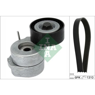 Immagine di INA 529 0455 10 Kit cinghie Poly V Controllare corsa libera generatore ed ev. sostituire OPEL: Astra H Caravan, Hatchback, GTC