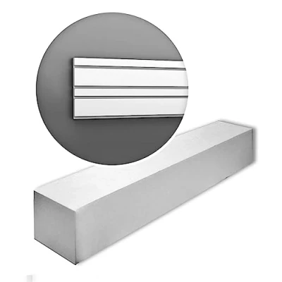 Immagine di Orac Decor W119 box MODERN BAR MIX 1 Scatola 6 pezzi 3D Rivestimento murale modanatura aspetto stucco design moderno bianco 12 m