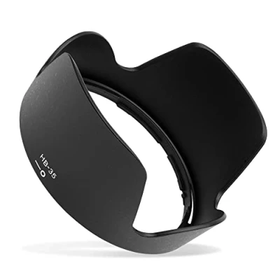 Immagine di CELLONIC® Paraluce Compatibile con Nikon AF S DX Nikkor 18 200 mm f/3.5 5.6G ED VR II, baionetta HB 35 Lens Hood in Materiale Sintetico Protegge l&#039;obiettivo e la Lente da Urti Graffi