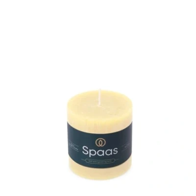 Immagine di Spaas Candela pilastro in stile rustico, 70/70 mm, 25 ore, avorio