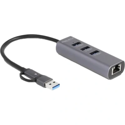 Immagine di DeLOCK 64282 replicatore di Porte e Docking Station per Laptop Cablato USB 3.2 Gen 1 (3.1 1) Type C Grigio
