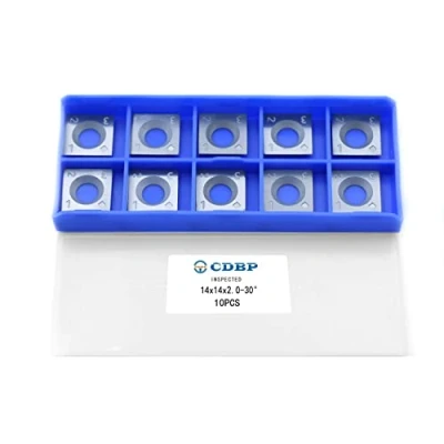 Immagine di CDBP Coltellini reversibili in HW rasanti quadrati 14 x 2,0 mm coltelli a inserto per utensili di tornitura del legno e pialla elicoidale, 10 pezzi
