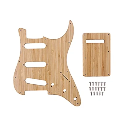 Immagine di Alnicov SSS 11 foro Strat battipenna piastra posteriore con viti per Stratocaster chitarra (materiale di bobina)