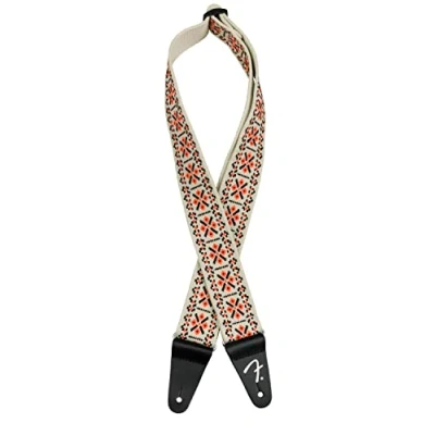 Immagine di Fender Pasadena Tracolla per chitarra, in tessuto, colore: LATTICE ORNG