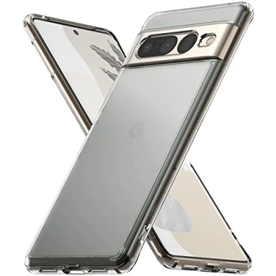 Immagine di Ringke Fusion Compatibile con Cover Google Pixel 7 Pro, Custodia Anti Impronta Antigraffio Opaca Sottile Retro Rigido Antiurto Paraurti TPU Matte Clear