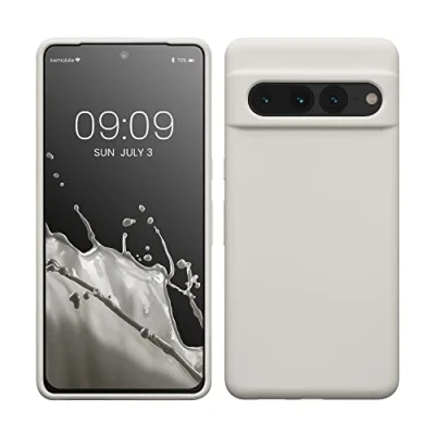 Immagine di kwmobile Cover per Google Pixel 7 Pro Custodia Back Case Smartphone in Silicone TPU Protezione Gommata bianco matt