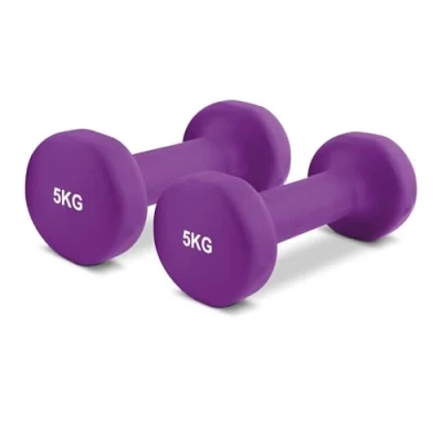 Immagine di Manubri Pesi Neoprene da 0,5 a 5 kg Set Peso e Colore Scelta + PDF Workout (3 azzurro)