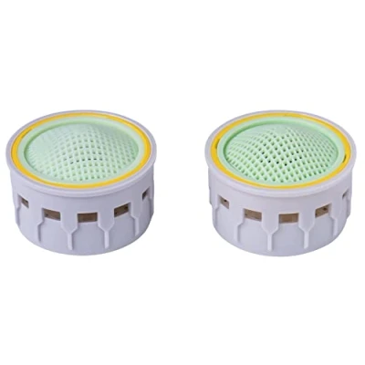 Immagine di Cornat TECWS608 Inserto M22/M24 per risparmio idrico fino al 50%, con guarnizione, adatto aeratore standard grigio in plastica interna, ugello miscelatore, argento