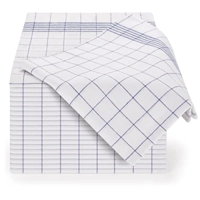 Immagine di Blumtal Set Strofinacci Cucina Cotone Canovacci 100% Stracci Elevata Assorbenza Certificati Oeko Tex Asciugamani 50x70cm (Blu, 20 Pezzi)
