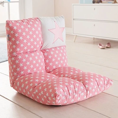 Immagine di howa 2 in 1 poltrona + divano per bambini schienale regolabile 6 posizioni rosa 8601