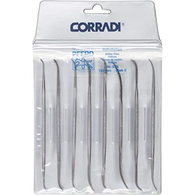 Immagine di PFERD 19505752 Kit di lime per barriera precisione 8 pz. Tipo 575 taglio svizzero 0 grossolano Lunghezza 150 mm 1