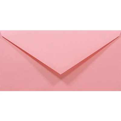 Immagine di Netuno 100 buste da lettera colorate lunghe rosa formato DL 110 x 220 mm Rainbow 80g americane con lembo a punta feste inviti