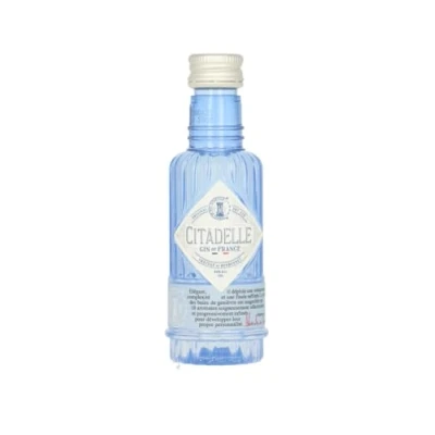 Immagine di Citadelle, Gin Original Dry Mignon 50ml, per Tonic Premium, Note Floreali, Agrumate, Speziate, 19 Botaniche, Artigianale Francese Distillato con Metodo a Fiamma Viva, Idea Regalo, 44% Vol.