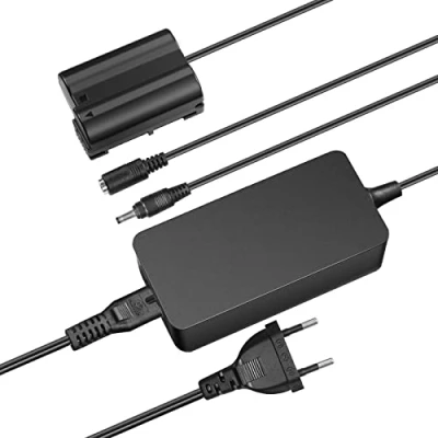 Immagine di NEEWER Batteria fittizia con adattatore di alimentazione AC/DC ricambio per EP 5B/EN EL15, compatibile Nikon Z5 Z6 Z7 Z6II Z7II D500 D610 D750 D780 D800 D810 D850 D7000 D7100 D7200 D7500