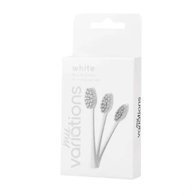 Immagine di MyVariations Set di 3 testine per spazzolino sonico, colore: bianco