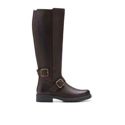 Immagine di Clarks Orinoco2 Alto, Stivali alla Moda Donna, Marrone Scuro Lea, 38.5 EU