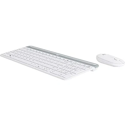 Immagine di Logitech MK470 Kit Mouse e Tastiera, Layout Tedesco Qwertz, ‎Bianco