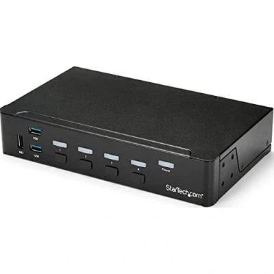 Immagine di Startech.com Switch Commutatore Kvm a 4 Porte HDMI con Hub USB 3.0, 1080 P