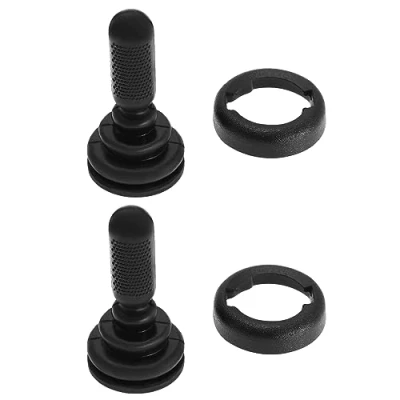 Immagine di eMagTech 2 Pezzi Di Ricambio Per Manopola Regolazione Manuale Dello Specchietto Laterale 1507431 6S61 17B718AA 1140538 Compatibile Con FORD FIESTA MK6 Interruttore Controllo Specchio