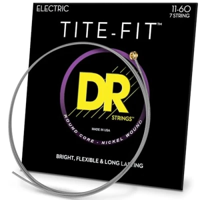 Immagine di DR Strings EH711 11 60 Heavy Set Handmade Tite Fit Coated 7 String Electric
