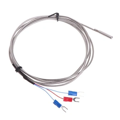 Immagine di 2m 3 cavi in acciaio inox RTD PT100 Sensore di Temperatura Sonda Termocoppia Trasduttore Termica